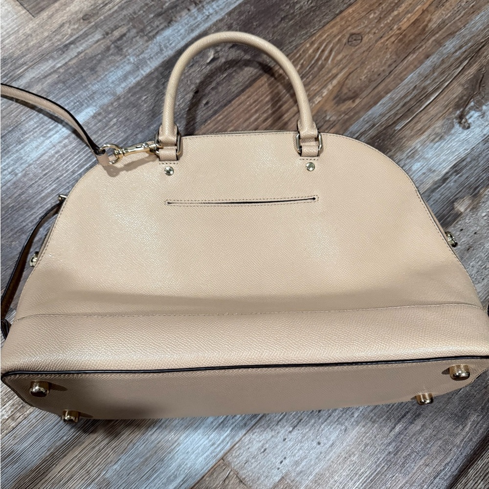 Coach Sierra Pebble Leather Tan Large Satchel - Picture 11 of 16